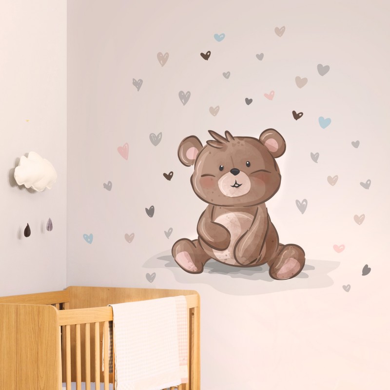 “Love Teddy” Wall Decal “Love Teddy” Wall Decal