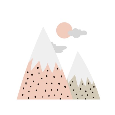 “Mountain Top” Kids wall Decal 2