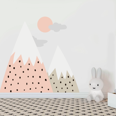 “Mountain Top” Kids wall Decal