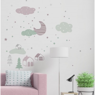 “Night Town” Wall Decal
