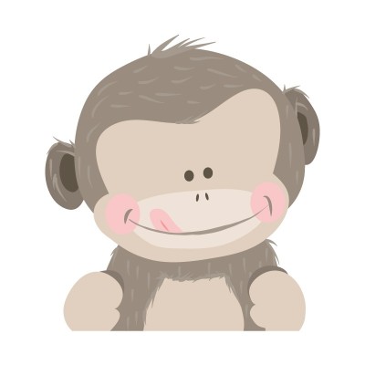 “No Tiny Monkey” Wall Decal 2