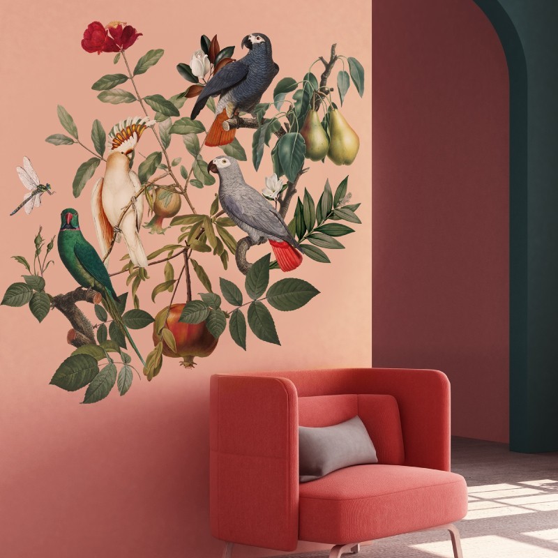 “Parrot Paradise” Wall Decal