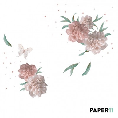 “Peony Obsessed ” Wall Decal 2