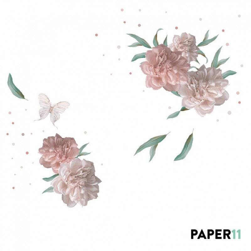 “Peony Obsessed ” Wall Decal