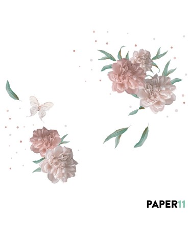 “Peony Obsessed ” Wall Decal