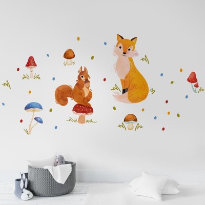 “Picking Mushrooms” Wall Decal