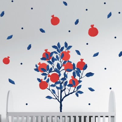 “Pomegranate Love” Wall Decal 2