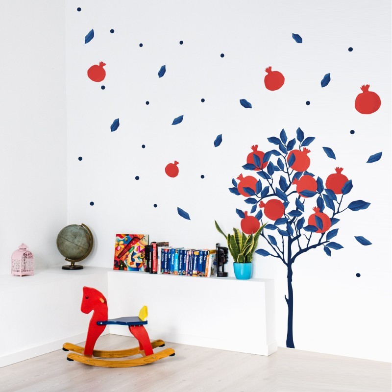 “Pomegranate Love” Wall Decal