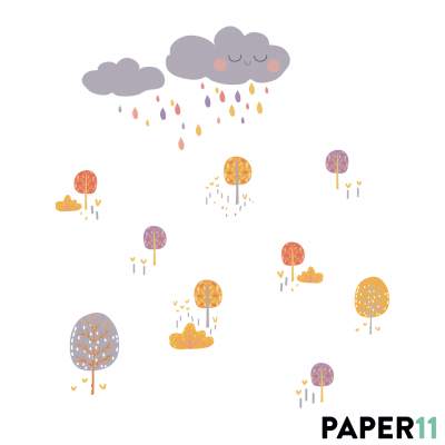 “Rainy Forest” Wall Decal 2