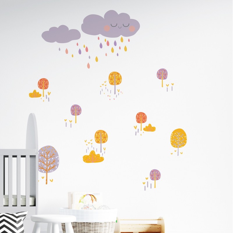 “Rainy Forest” Wall Decal