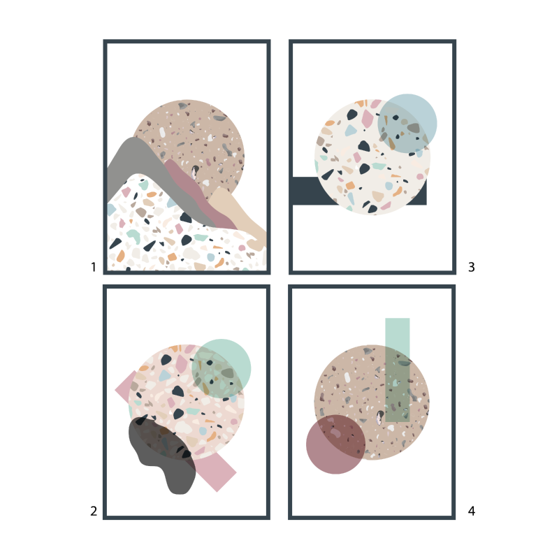 “Terrazzo” Posters Print “Terrazzo” Posters Print