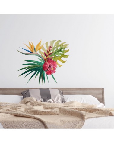 “Tropical Bouquet” Wall Decal