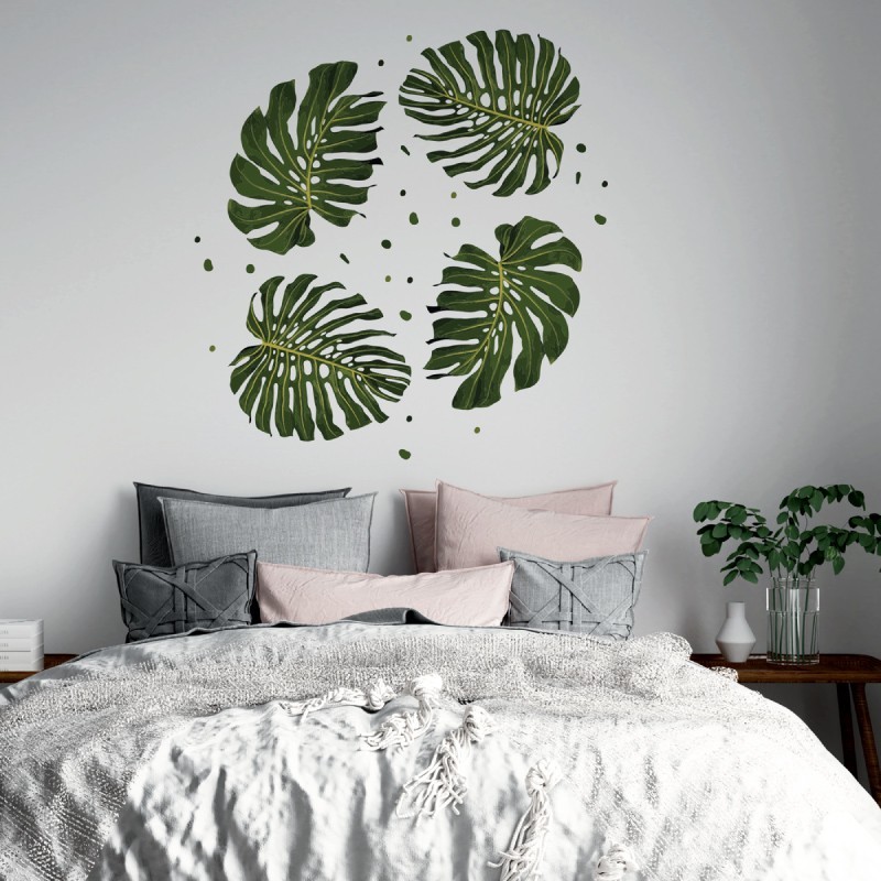 “Tropical leaves” Wall Decal