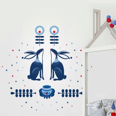 “Twin Bunnies” Wall Decal