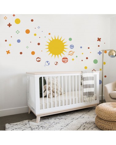 “Warm Space” Kids Wall Decal
