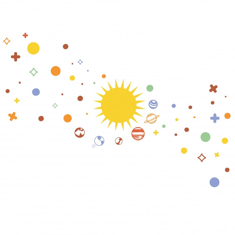 “Warm Space” Kids Wall Decal “Warm Space” Kids Wall Decal