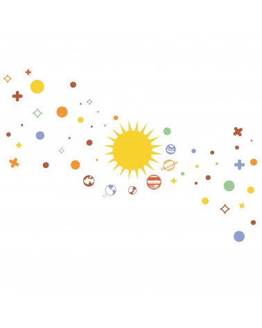 “Warm Space” Kids Wall Decal