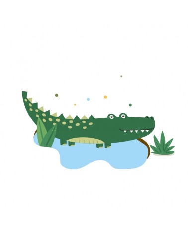 "Crocodile" in “The Jungle” Wall Decal