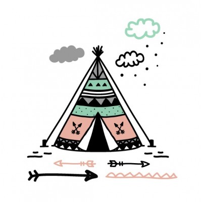 "Teepee" Wall Decal in...