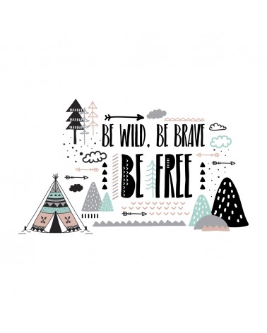 "Mountains" Wall Decal in “Free Spirit Collection”