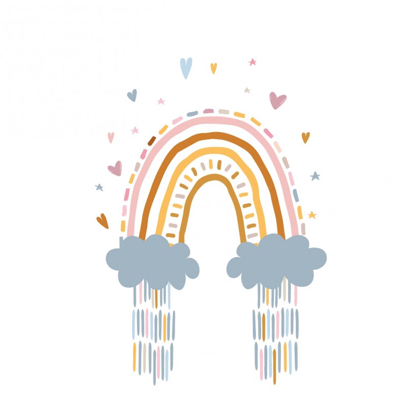 "Rainbow roll batch" Wall Decal "Rainbow roll batch" Wall Decal