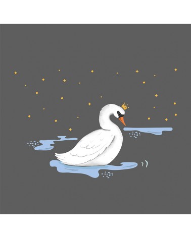 “Night swan princess” Wall Decal