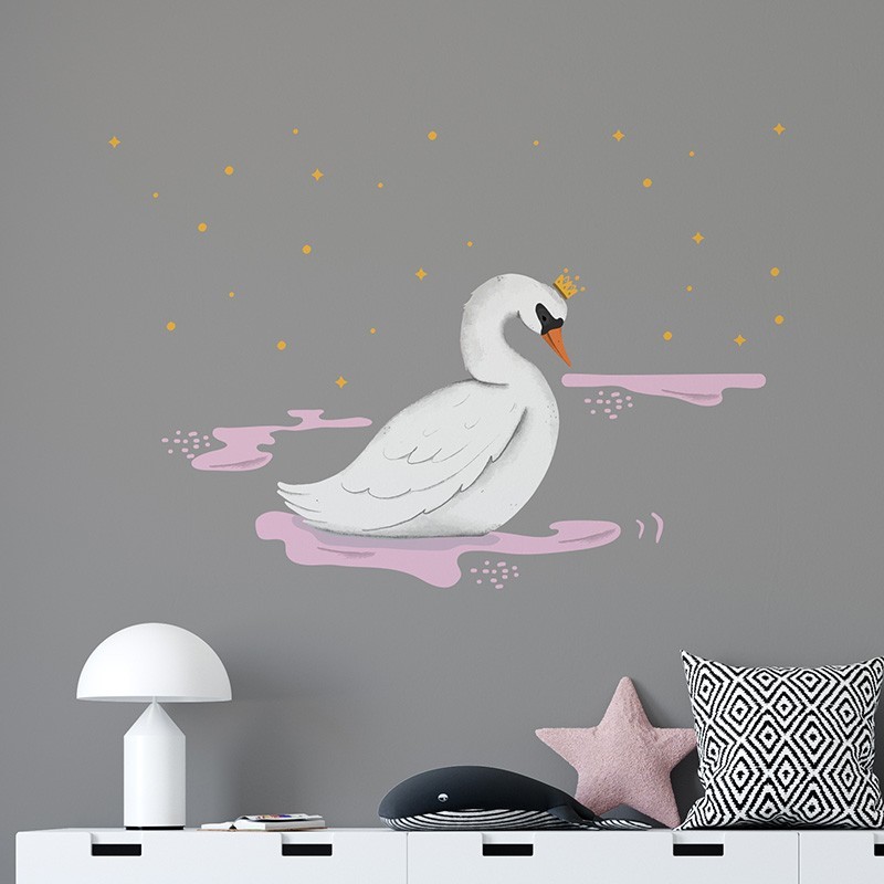 “Night swan princess” Wall Decal
