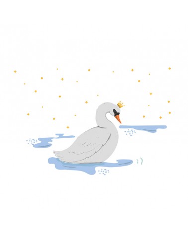 “Night swan princess” Wall Decal