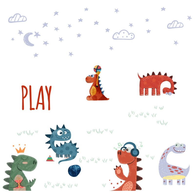 “Dinosaurs Playground” Wall Decal