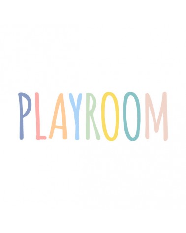 “Playroom Pastel” Wall Decal