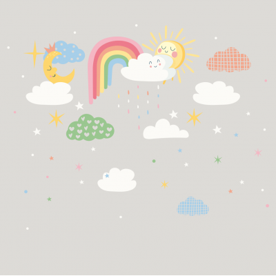 “Day and Night” Wall Decal 2