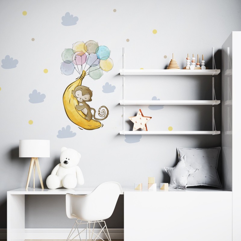 “My monkey's living the dream” Wall Decal