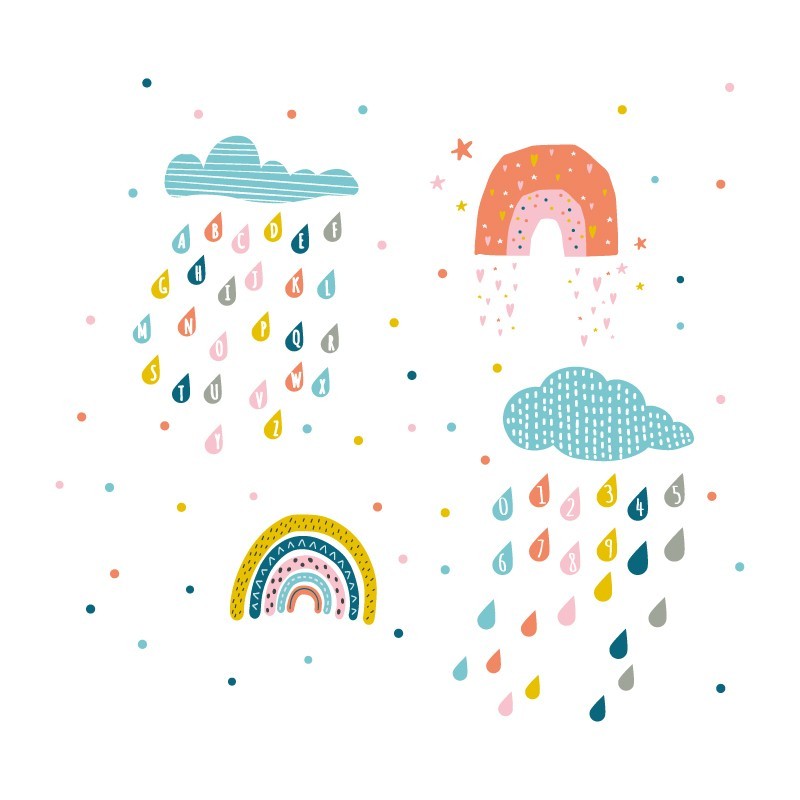 “Alphabets & Numerals” Wall Decal “Alphabets & Numerals” Wall Decal