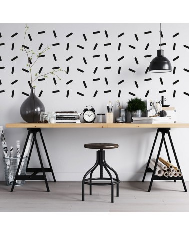 “Black Confetti” Wall Decal