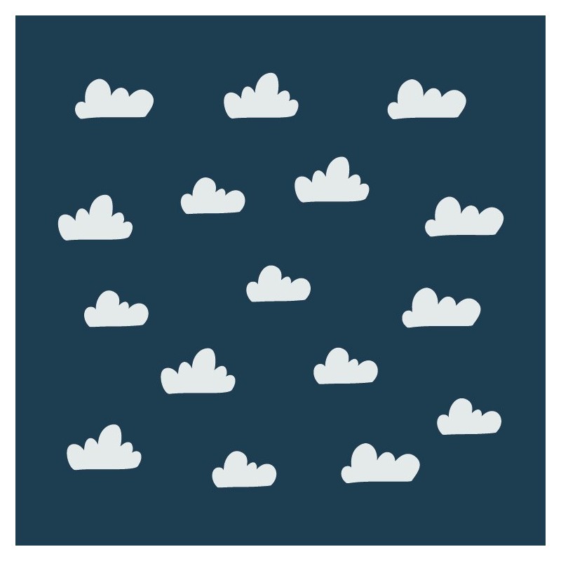 “Getting Cloudy Set of 50” Wall Decal “Getting Cloudy Set of 50” Wall Decal