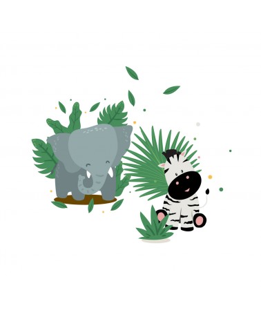 "Elephant" in “The Jungle” Wall Decal