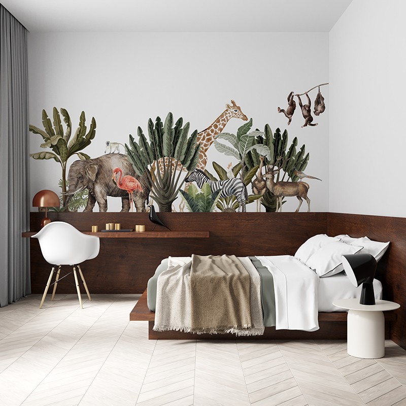 "Macaque" Wall Decal in "My Jungle"... "Macaque" Wall Decal in "My Jungle"...