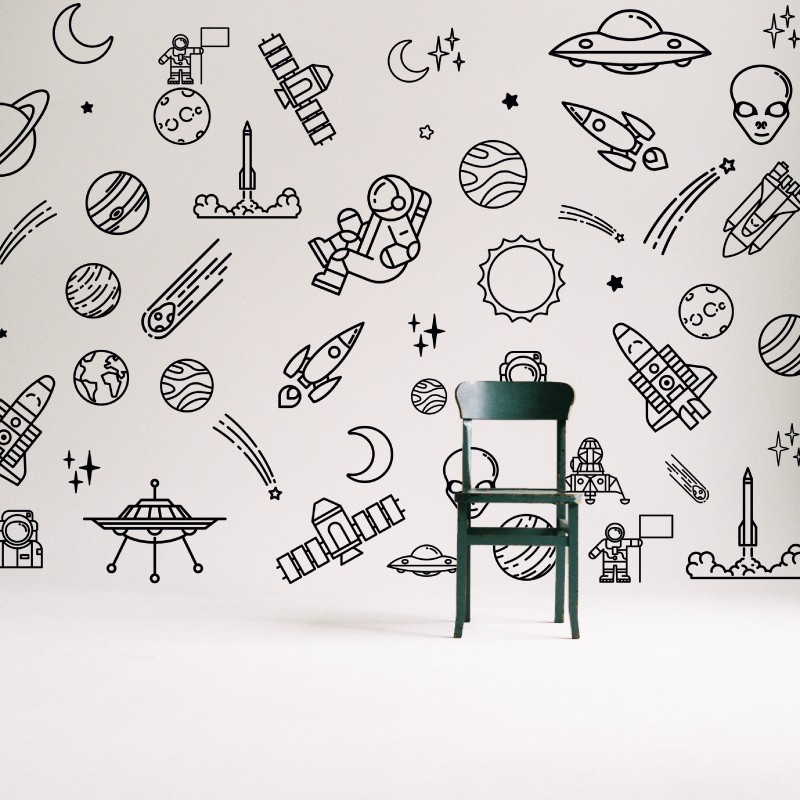 “Astronaut 50 pieces” Kids Wall Decal