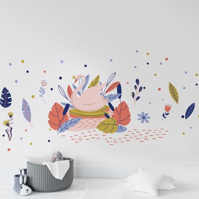 "Swan Dream" Wall Decal