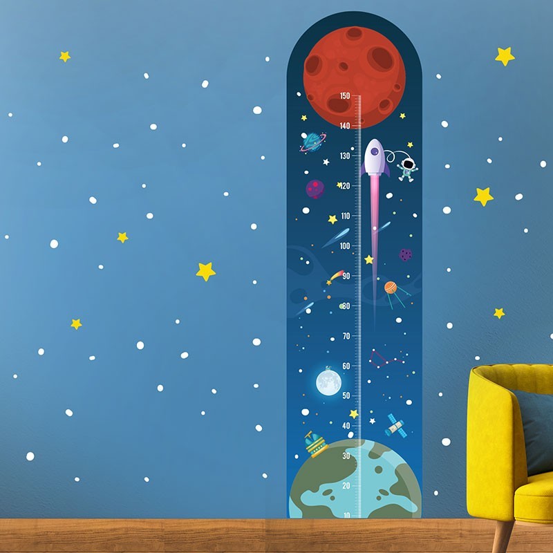“Trip to Mars” Growth Ruler wall decal