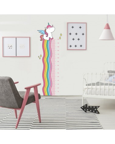 “Unicorn Growth Ruler” Kids Wall Decal