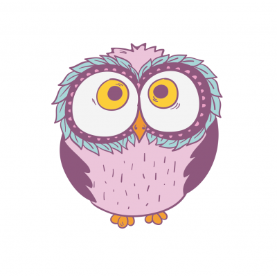 “Cute Owl” Wall Decal 2