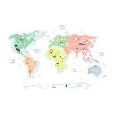 “My First map” Wall Decal 2