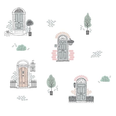 “English Doors” Wall Decal 2