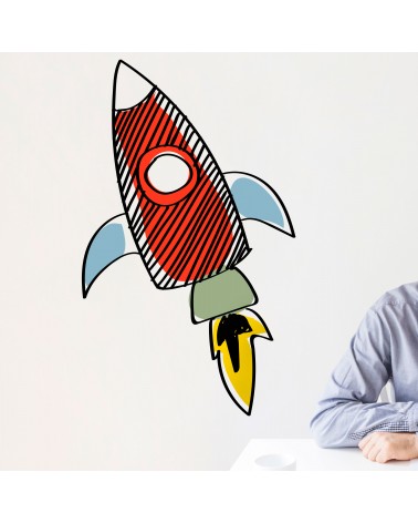 “Launch Rocket" Wall Decal