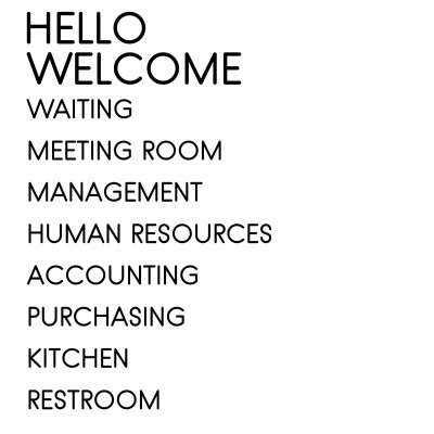 “Office Signs” Wall Decal 2