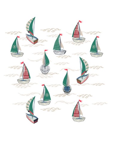 "Boat Race" Wall Decal