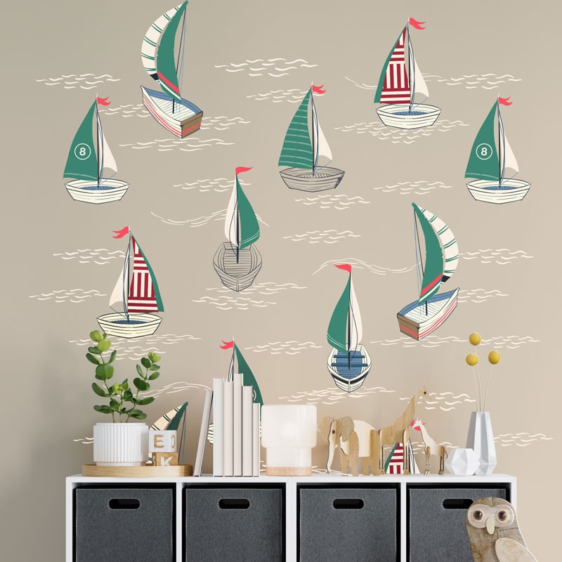 "Boat Race" Wall Decal