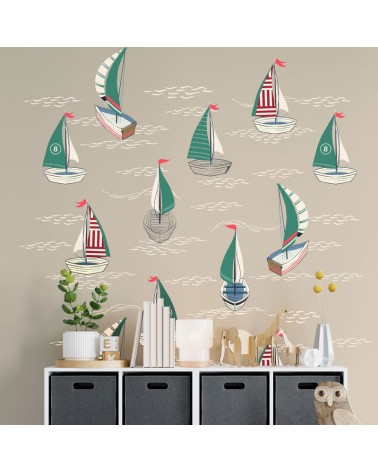 "Boat Race" Wall Decal