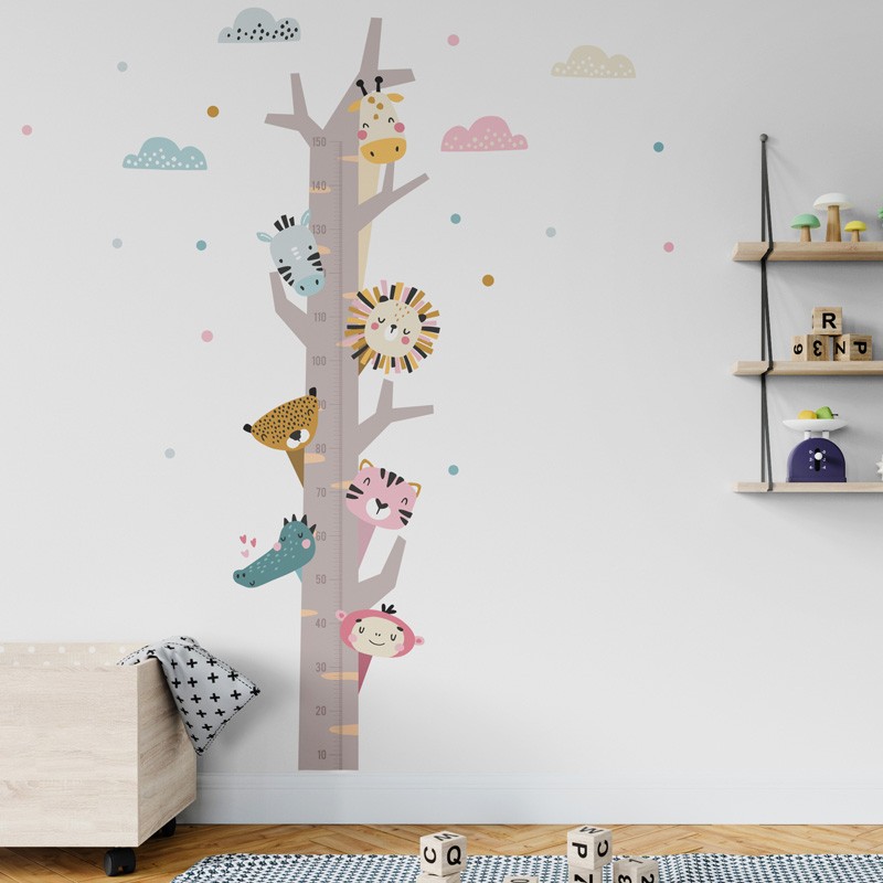 “Jungle" Growth Ruler Wall Decal